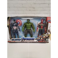 Набор супергероев Avengers Endgame 17 см (3 героя) со светом