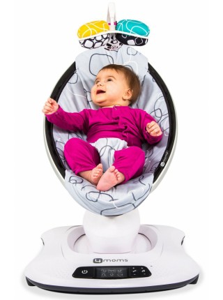 Кресло-качалка 4moms МамаРу 4.0 Серая Плюш